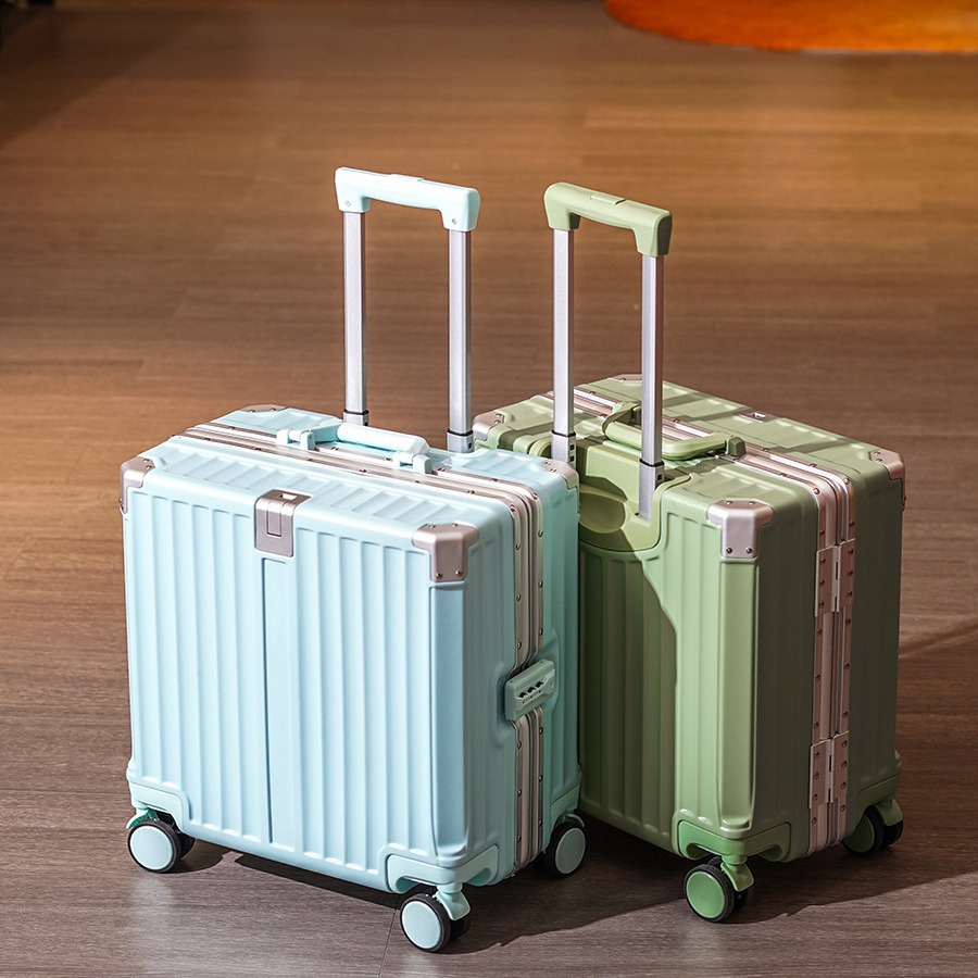 18寸小型行李箱女万向轮轻便迷你号登机铝框拉杆旅行密码皮箱子男